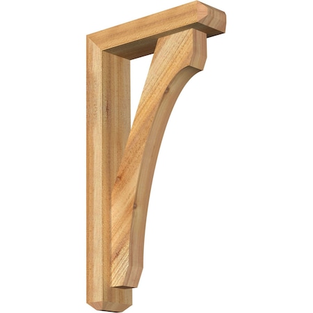 Legacy Craftsman Rough Sawn Bracket W/ Offset Brace, Western Red Cedar, 4W X 14D X 26H